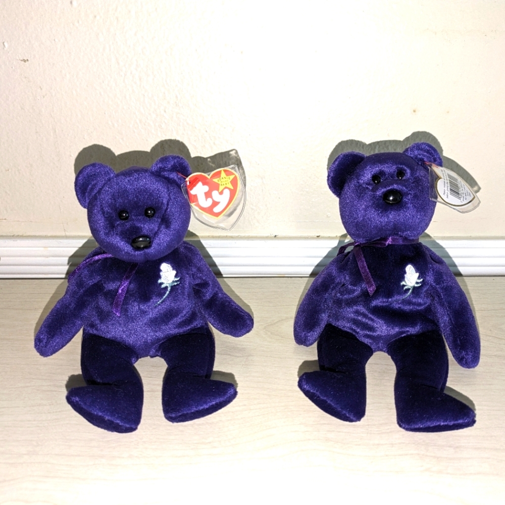 Ty Beanie Babies Princess Diana Bear Toy
